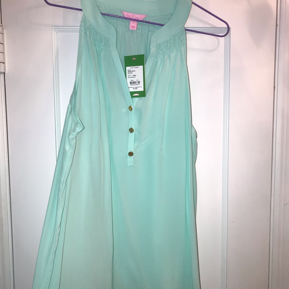 NWT Lilly Pulitzer Bailey tank   Xl. Silk